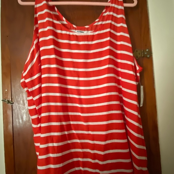 Brand new with tags Orange and white tank top - Picture 4 of 4